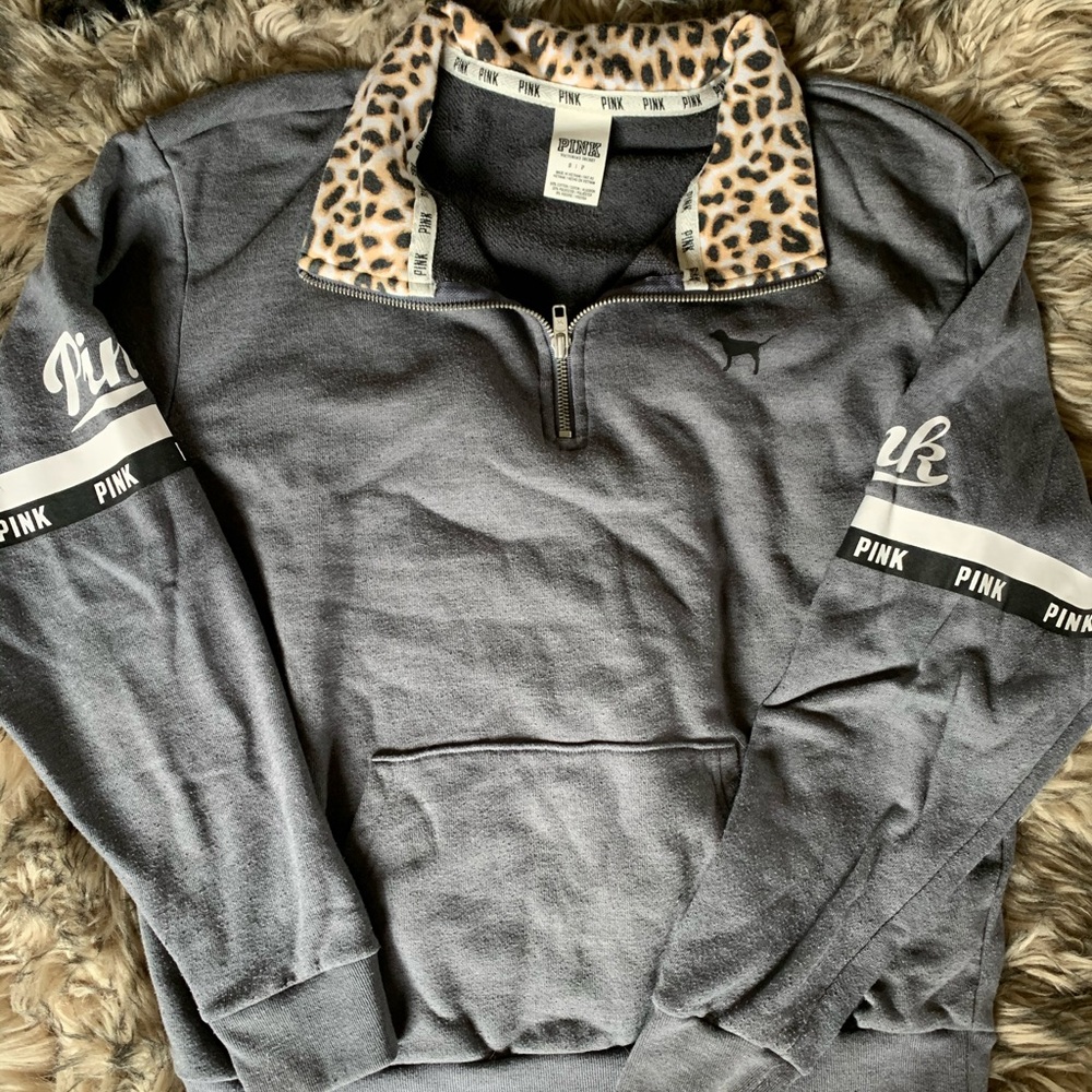 VS Pink cheetah print sweater